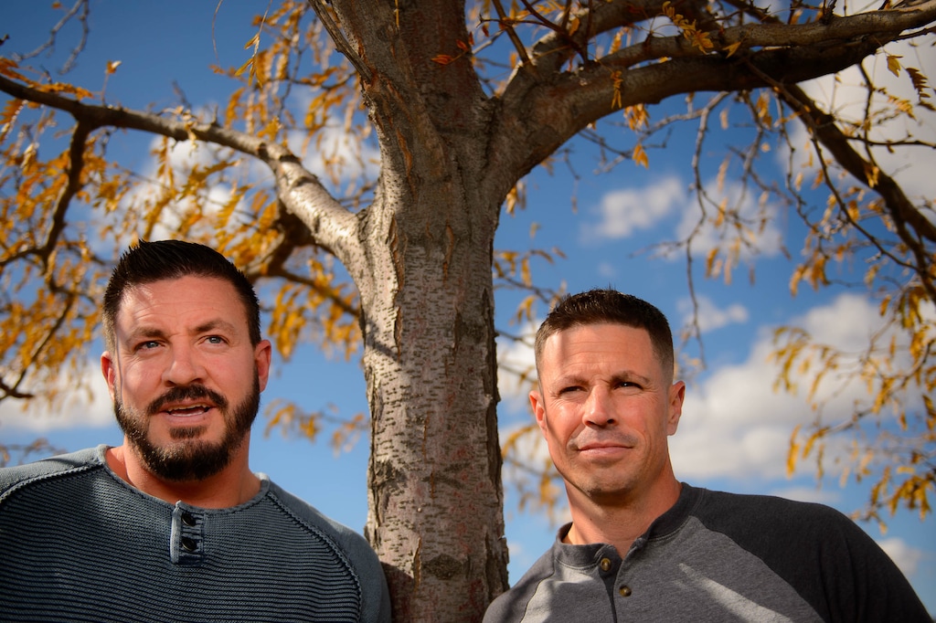 (Trent Nelson | The Salt Lake Tribune)
Brothers Thomas and Doyle Dockstader both left the Fundamentalist Church of Jesus Christ of Latter-Day Saints (FLDS), suffered from drug and alcohol abuse, and considered suicide. Now they are talking about ways to help other ex-FLDS members. They were photographed in West Jordan on Friday, Oct. 18, 2019.