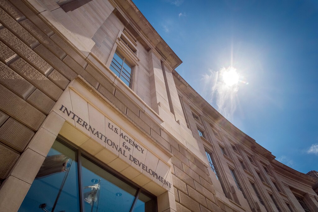 In this April 1, 2014, photo, the headquarters for the U.S. Agency for International Development is seen in Washington.