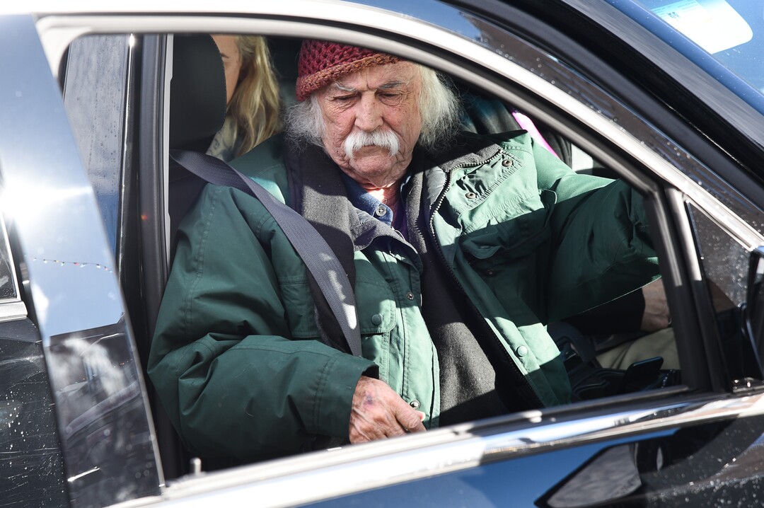 (Francisco Kjolseth  |  The Salt Lake Tribune)  David Crosby joins the scene for the Sundance Film Festival as it kicks into high gear along Main street in Park City on Friday, Jan. 25, 2019.