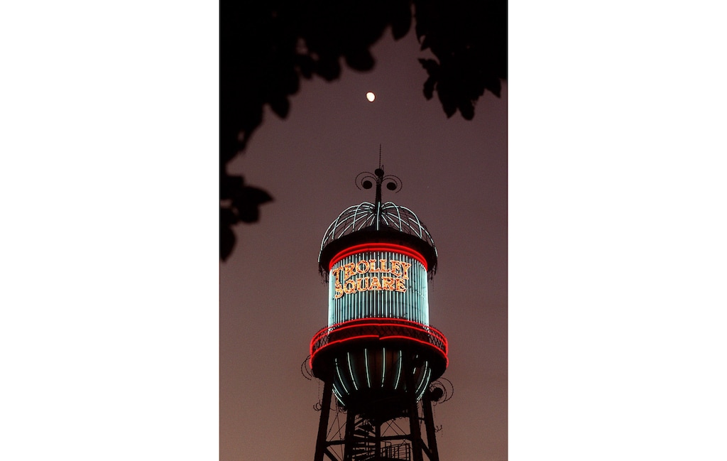 (Al Hartmann  |  The Salt Lake Tribune) Trolley Square's water tower.