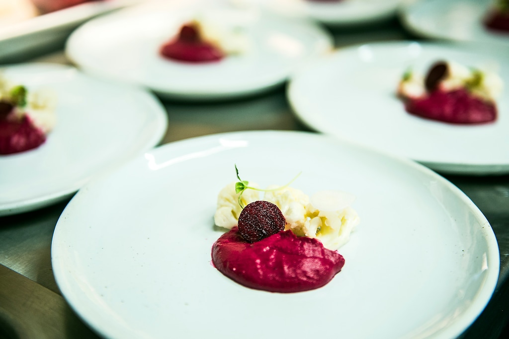 Chris Detrick  |  The Salt Lake TribuneRed beet curry with cauliflower, coconut and spices ($7) at Table X Friday January 27, 2017. 
