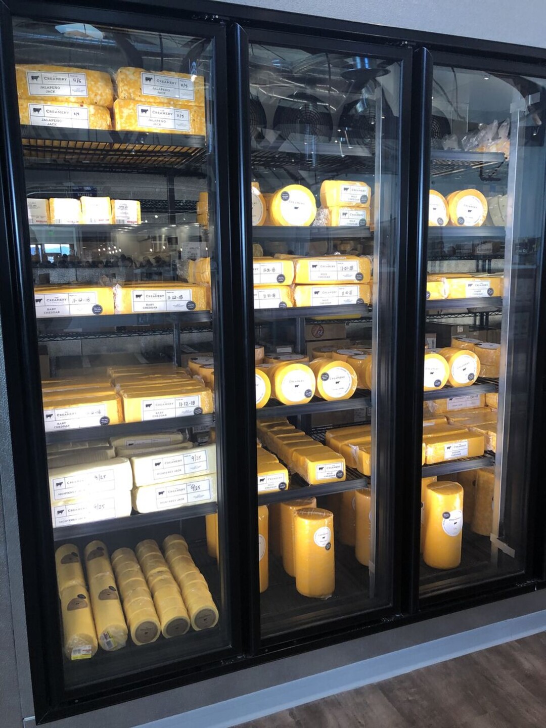 (Heather L. King | For The Salt Lake Tribune) A cheese display at The Creamery, a new retail store in Beaver.