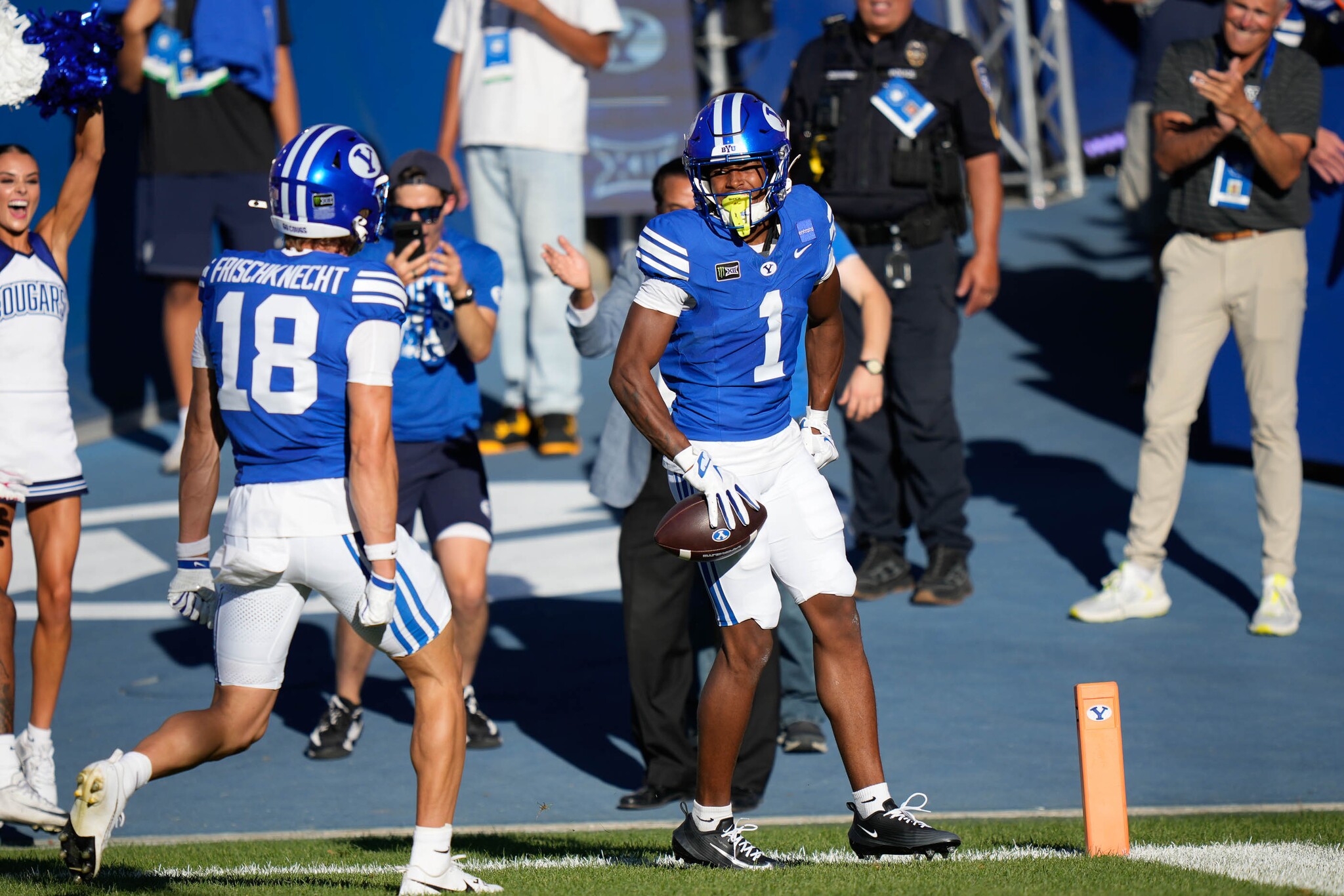 Freshman BYU freshman Legend Glasker shines in debut with 3 TDs in season ...
