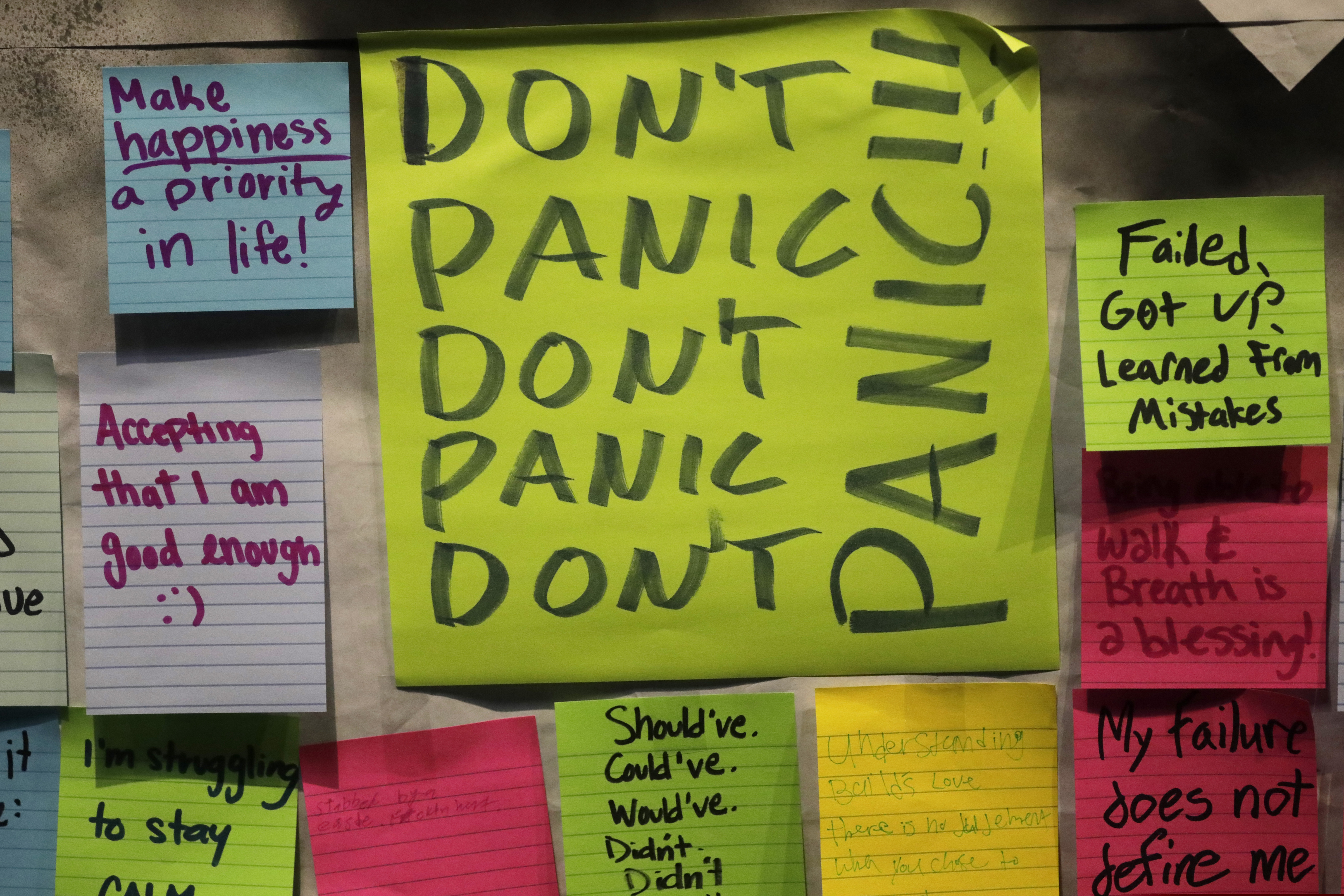 (Rick Bowmer | AP file photo)  This Nov. 14, 2019, photo shows notes attached to the Resilience Project board on the campus of Utah Valley University in Orem, Utah.