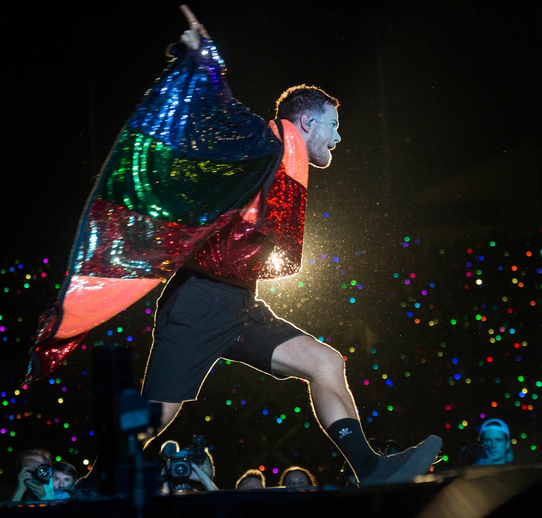(Rick Egan  |  The Salt Lake Tribune)     Dan Reynolds performs with Imagine Dragons, at the Loveloud Festival at Rice-Eccles Stadium, Saturday, July 28, 2018.