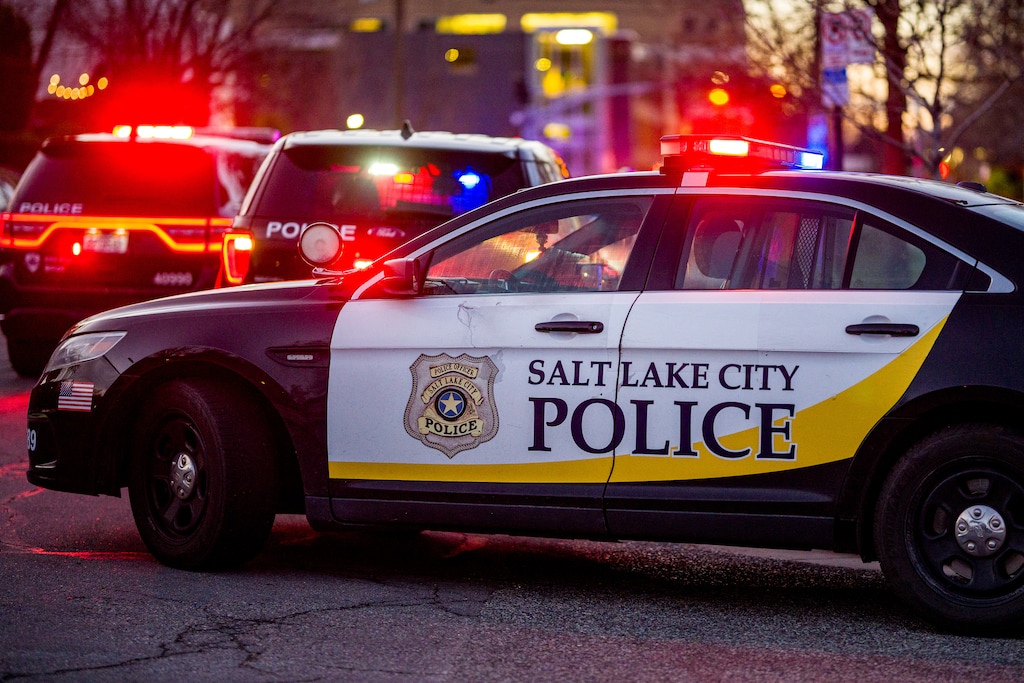 (Trent Nelson | The Salt Lake Tribune) Police respond to a scene in January. The Salt Lake City Police Department is planning to open a new station and hire a dozen more officers.