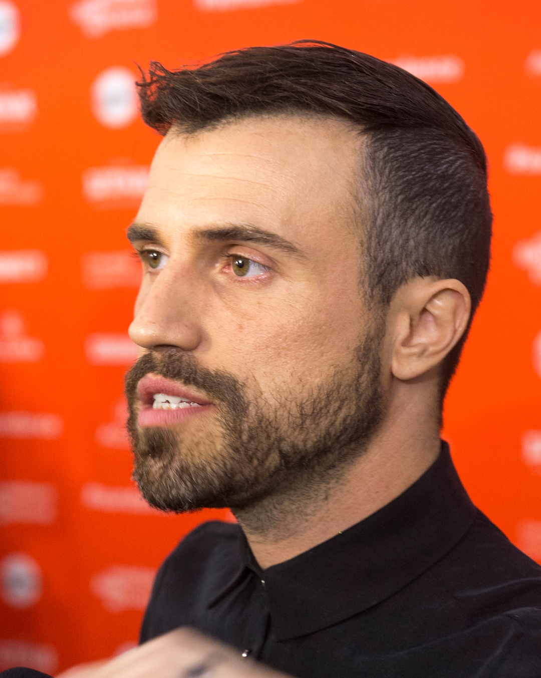 (Rick Egan  |  The Salt Lake Tribune)    Tyler Glenn, on the red carpet for the premiere of "Believer," a documentary about Imagine Dragons frontman Dan Reynolds trying to reconcile his Mormon beliefs with his support for LGBTQ community in Park City at the Sundance Film Festival, Saturday, January 20, 2018.