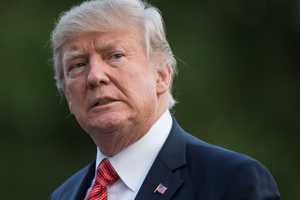 (Carolyn Kaster | Associated Press file photo) In this Aug. 23, 2017, photo, President Donald Trump walks on the South Lawn of the White House in Washington. The president lashed out at Republican leaders in Congress, suggesting efforts to increase the country's borrowing limit to avoid an economic-rattling default on the nation's debt are "a mess!"