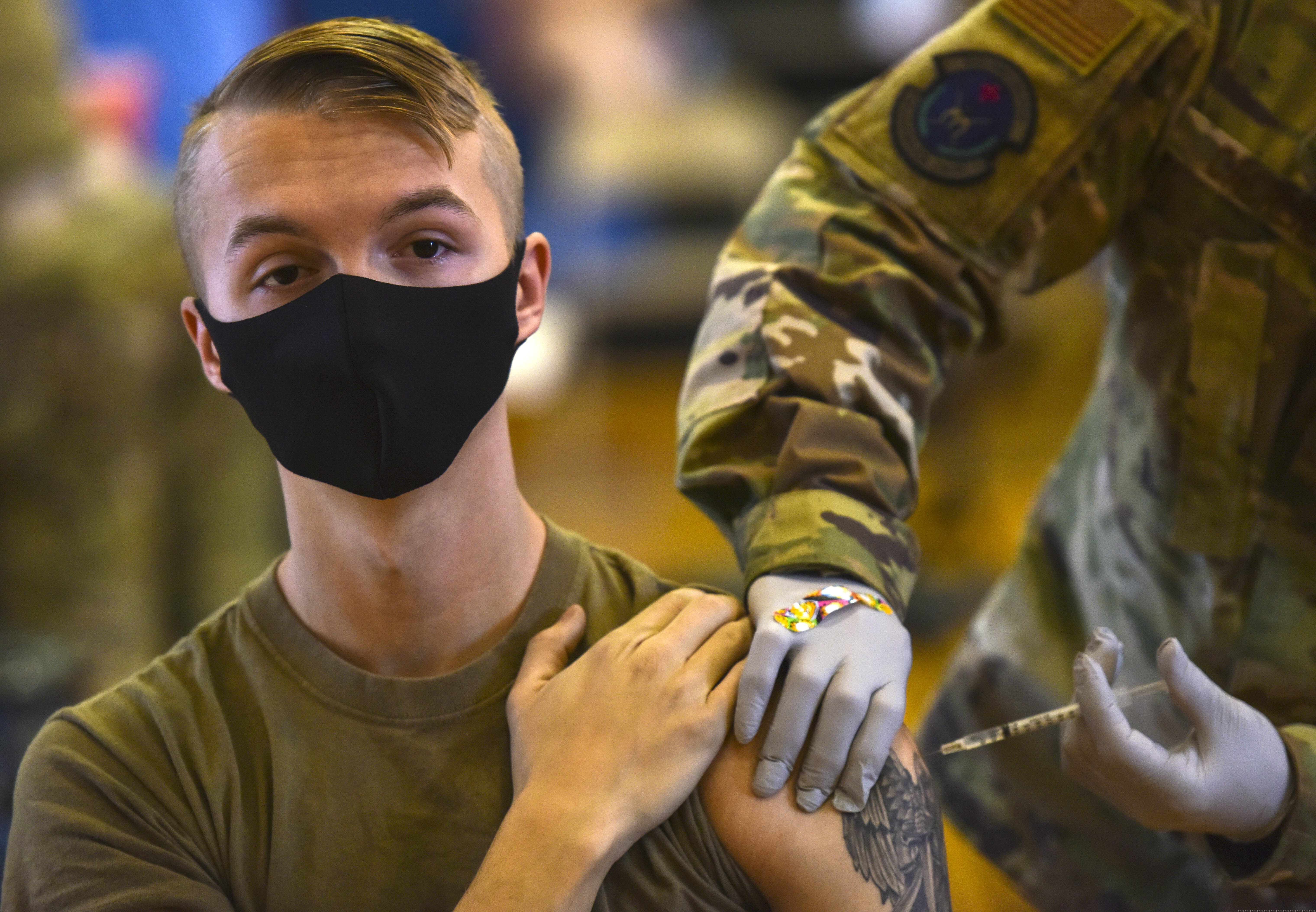 (U.S. Air Force Tech. Sgt. Anthony Nelson Jr./Department of Defense via AP)

In this Feb. 9, 2021, photo provided by the Department of Defense, Hickam 15th Medical Group host the first COVID-19 mass vaccination on Joint Base Pearl Harbor-Hickam.