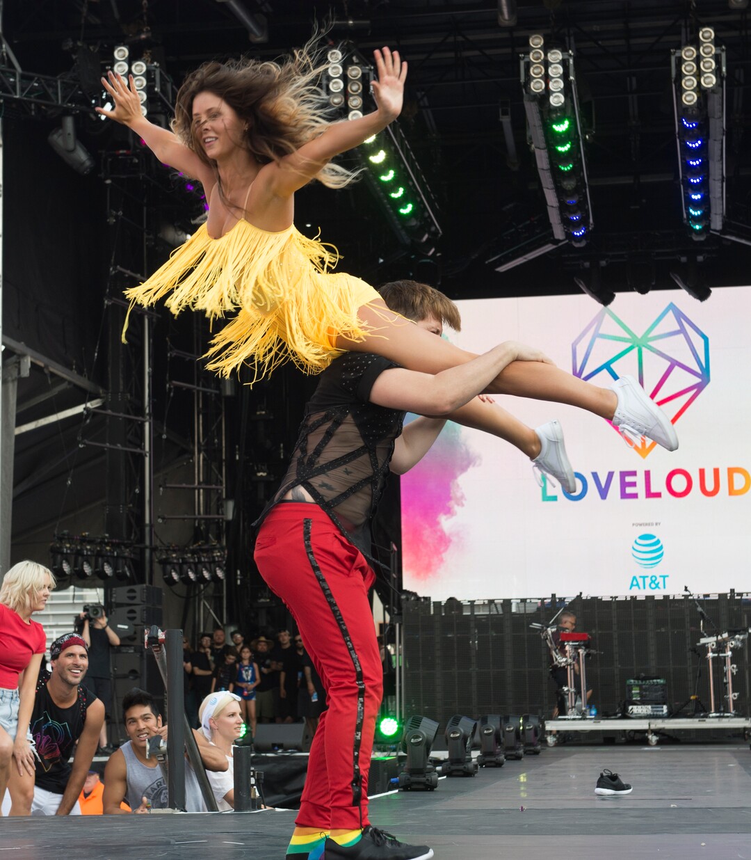 (Rick Egan  |  The Salt Lake Tribune)     dancers perform at the Loveloud Festival at Rice-Eccles Stadium, Saturday, July 28, 2018. 