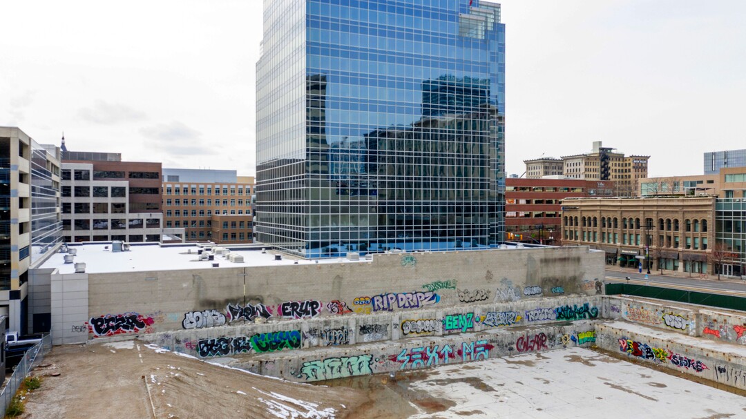 (Rick Egan | The Salt Lake Tribune). Vacant space at 255 South State in Salt Lake City onTuesday, Nov. 10, 2020.