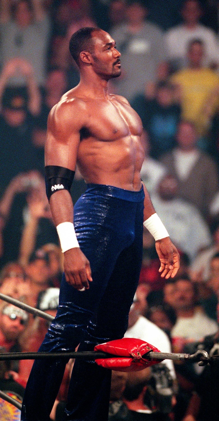 (Trent Nelson | The Salt Lake Tribune) Karl Malone at WCW's Bash at the Beach in San Diego. July 12, 1998.