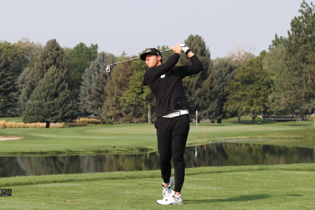 (Jesse Dodson | Fairways Media) Utah Jazz owner Ryan Smith shot a 2-over-par 74 during the opening round of the Utah Open on Friday at Riverside Country Club in Provo. The Qualtrics founder and tech billionaire says golf is a "safe haven" for him and has been key to his success in business.