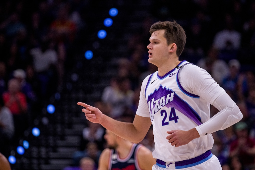 (Trent Nelson  |  The Salt Lake Tribune) Utah Jazz center Walker Kessler (24) as the Utah Jazz host the LA Clippers last season.