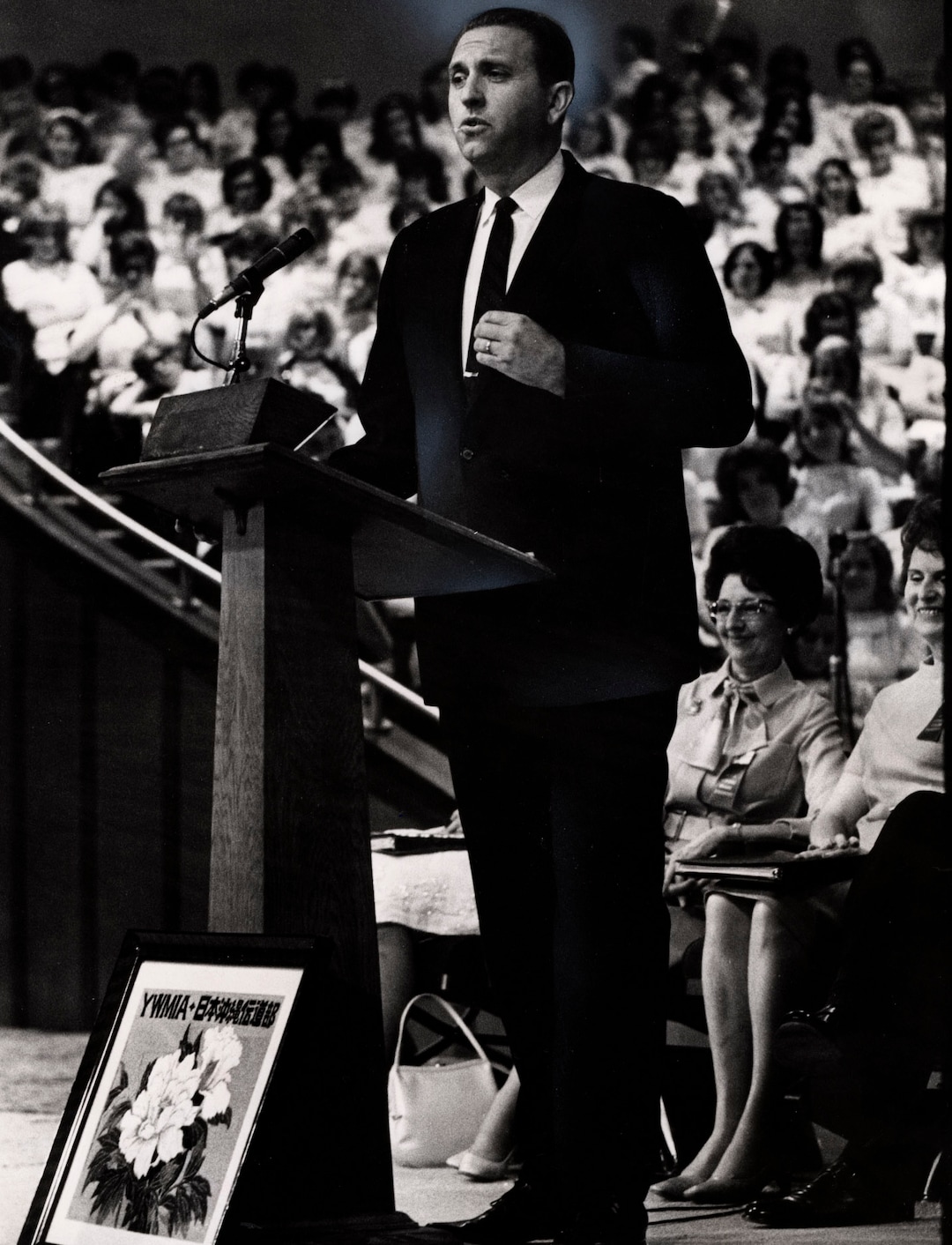 (Tribune file photo) Elder Thomas S. Monson speaks in 1968.