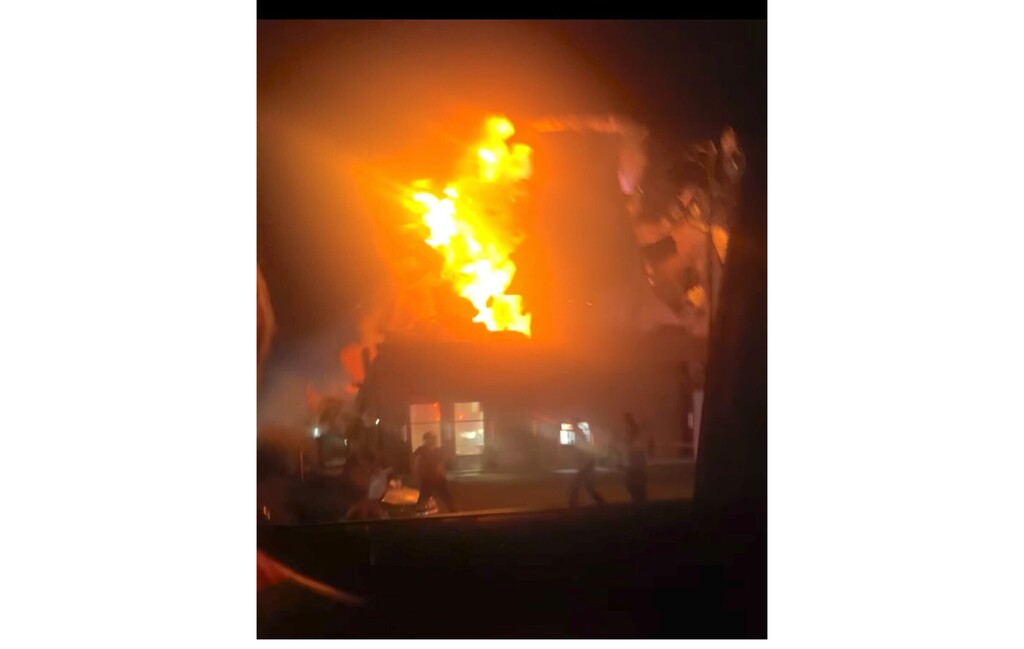 Screenshot from provided video of the Herriman explosion.