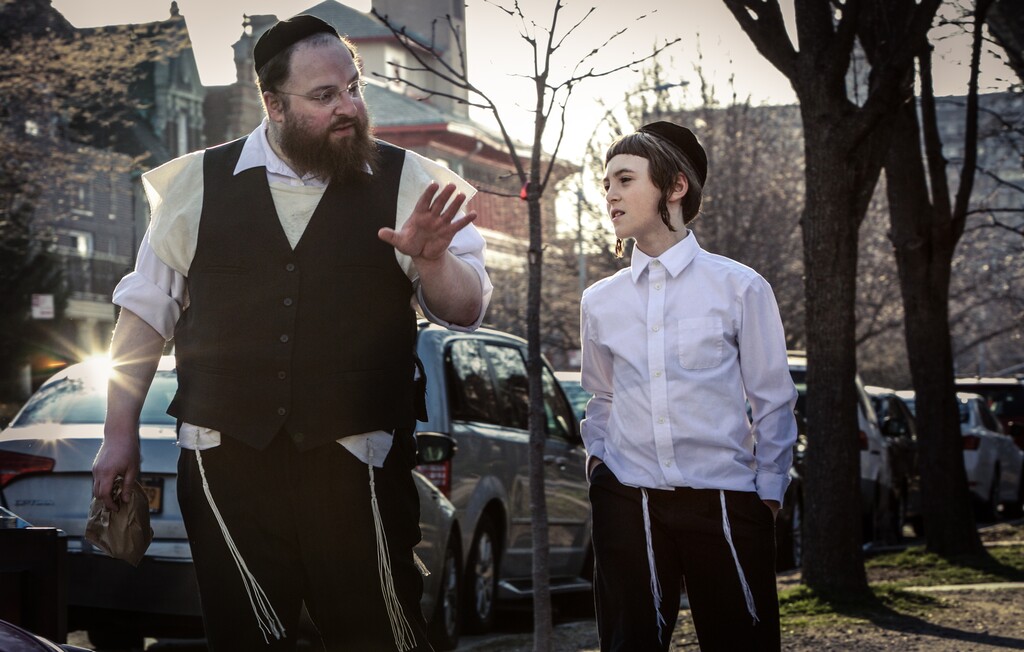 (Wehkamp Photography  |  courtesy A24 Films) Menashe (Menashe Lustig), a widower in Brooklyn's ultra-Orthodox community, battles to maintain custody of his son Rieven (Ruben Niborski), in the drama "Menashe."