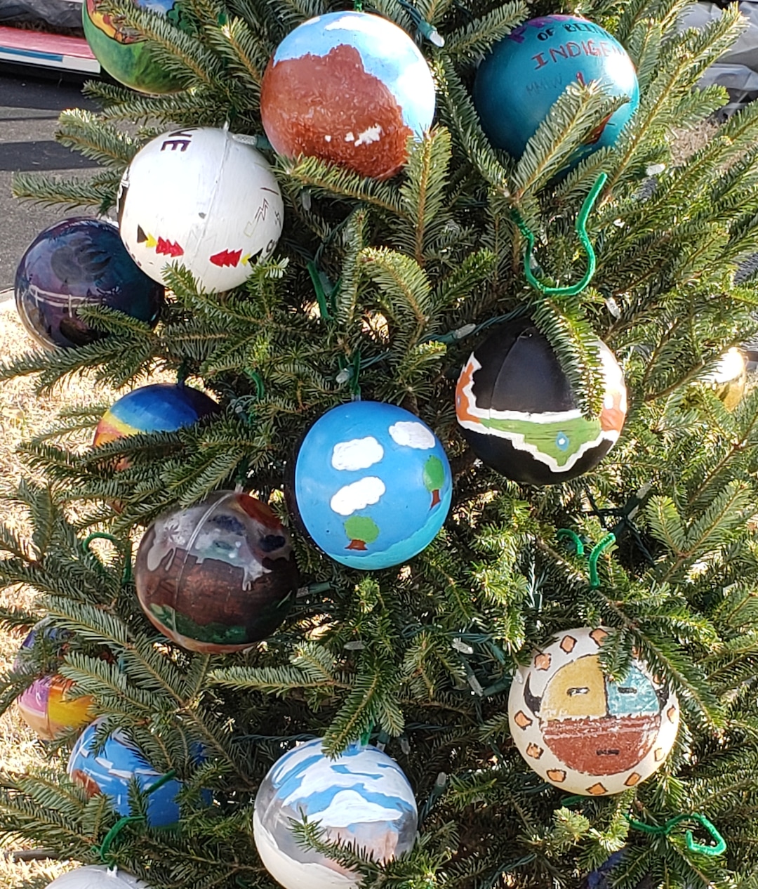 (Photos courtesy of Whitehorse High School) Students at Whitehorse High School in southern Utah made ornaments representing American Indian culture to be displayed near the White House in Washington, D.C.