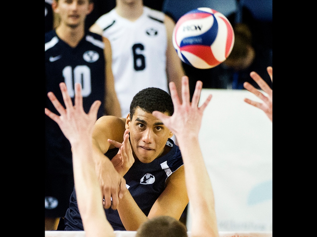 (Rick Egan | Tribune file photo) BYU’s Gabi Garcia Fernandez hits the ball as the Cougars face the Lewis Flyers at the Smith Fieldhouse in Provo, Saturday, Jan. 6, 2018.
