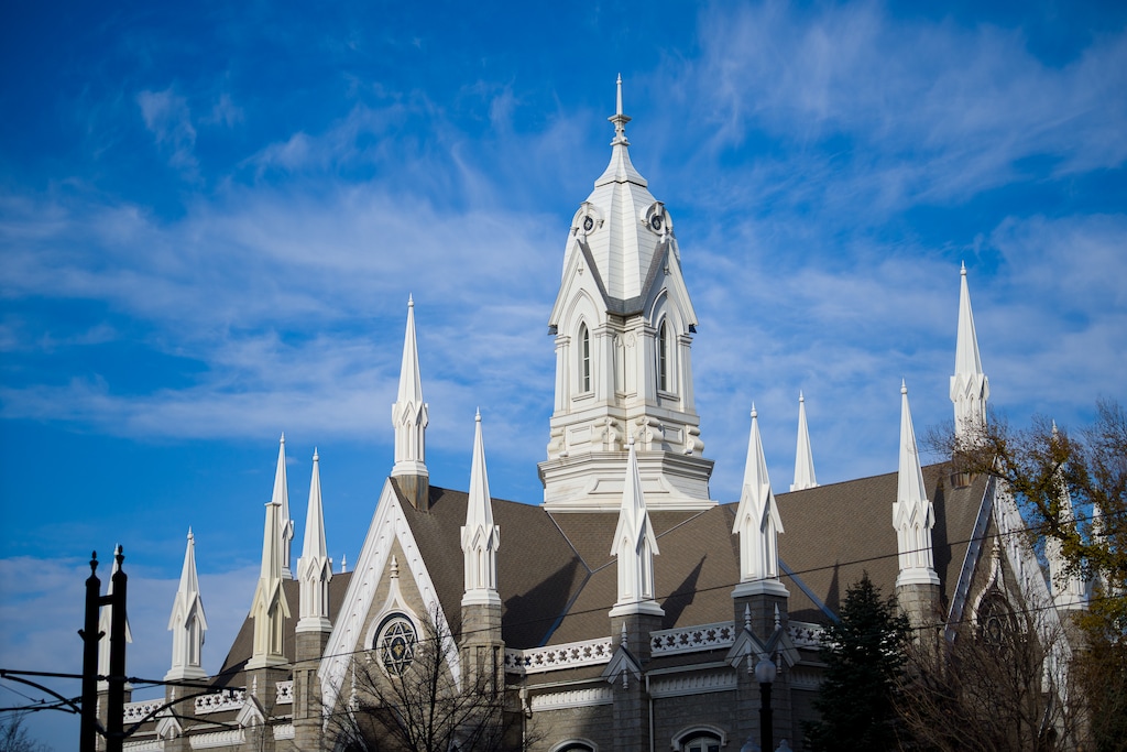 (Trent Nelson  |  The Salt Lake Tribune) The Assembly Hall in Salt Lake City on Tuesday, Dec. 12, 2023. The pioneer-era building will be closing this month to undergo "limited" renovations.