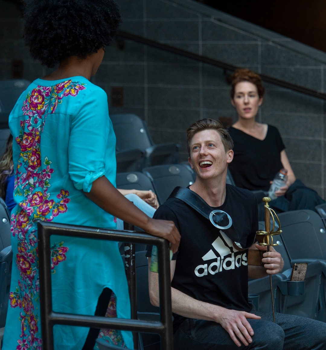 (Rick Egan  |  The Salt Lake Tribune)   Actors rehearse for Twelfth Night, at the Shakespeare Festival in Cedar City, Wednesday, June 19, 2019.