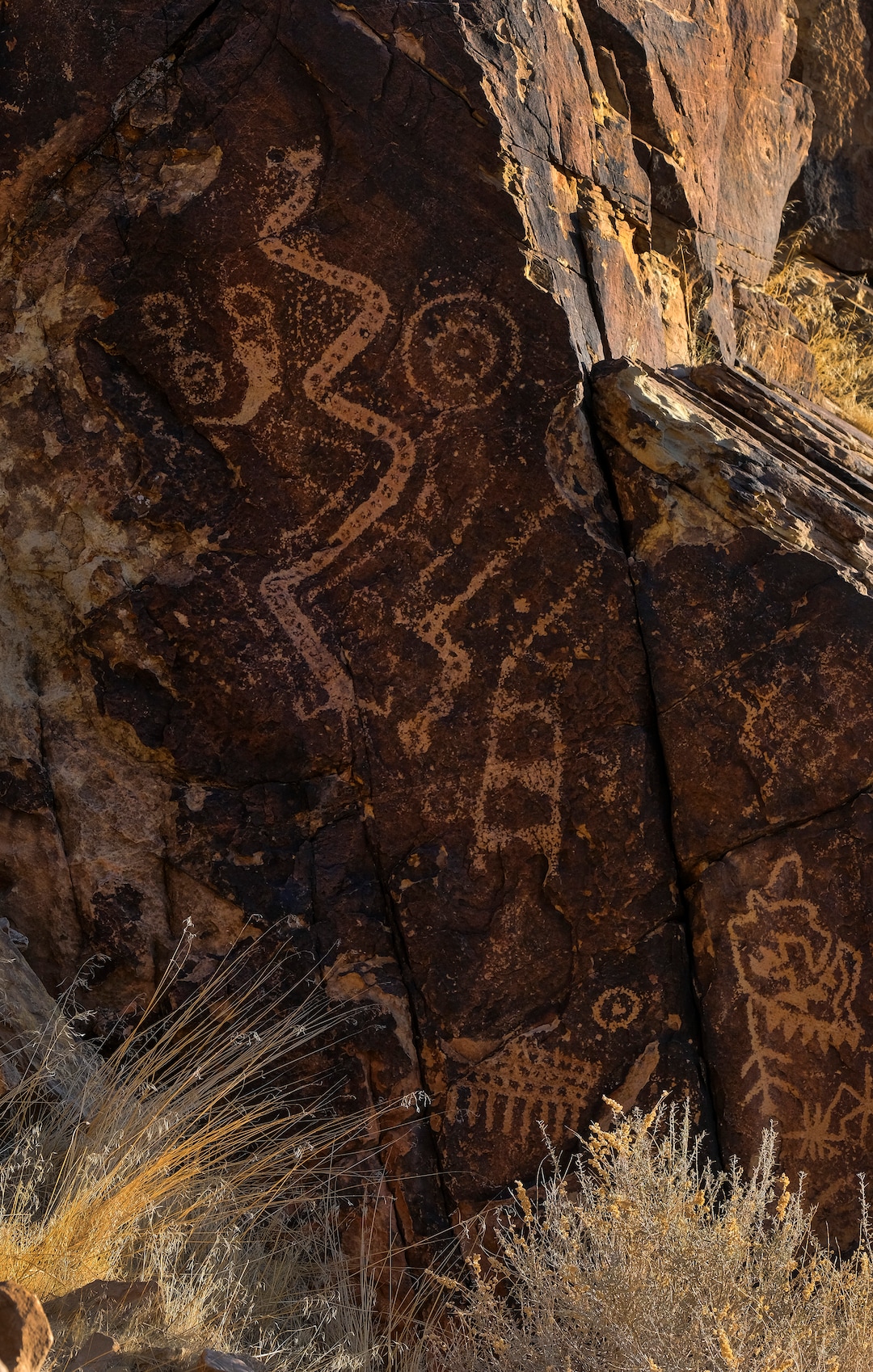 (Leah Hogsten | The Salt Lake Tribune)  According to the Bureau of Land Management, the Gap is believed to have the most concentrated collections of petroglyphs with over 90 panels featuring some 1,500 figures, possibly dating back 5,000 years. Although there are multiple theories about the petroglyphs intent, their true meaning remains a mystery.