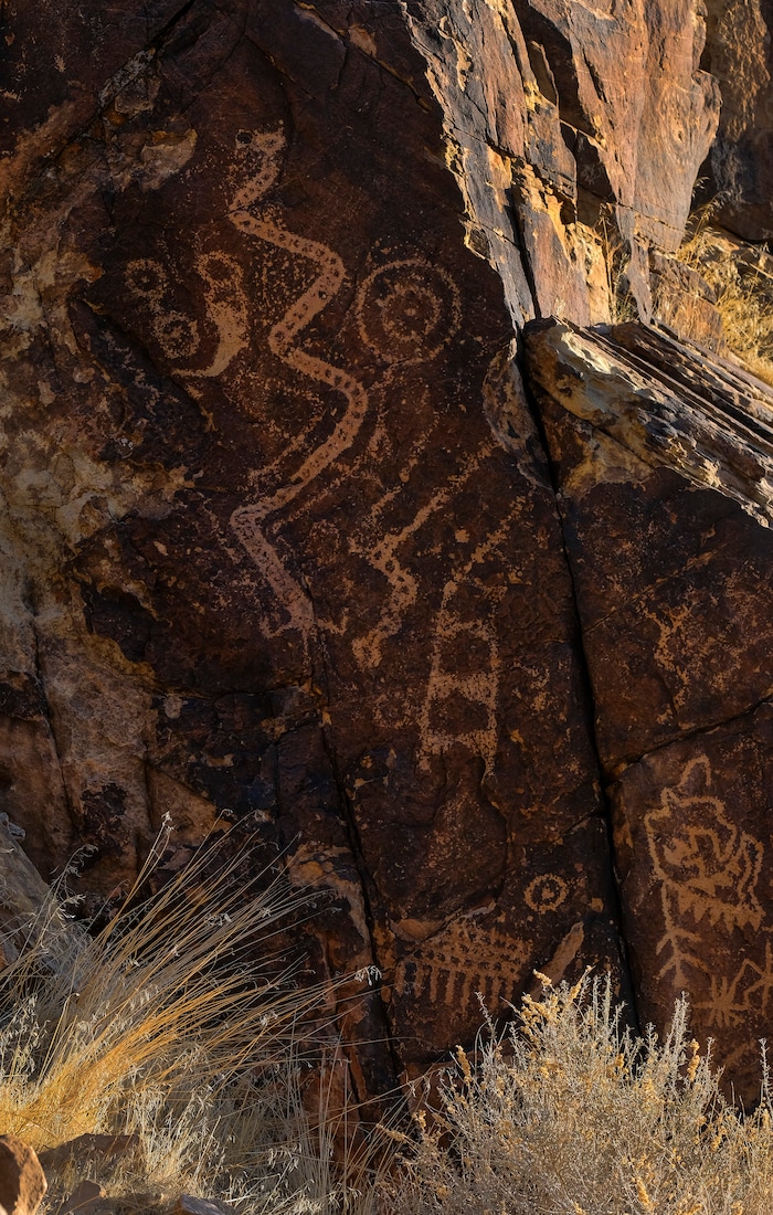 (Leah Hogsten | The Salt Lake Tribune) According to the Bureau of Land Management, the Gap is believed to have the most concentrated collections of petroglyphs with over 90 panels featuring some 1,500 figures, possibly dating back 5,000 years. Although there are multiple theories about the petroglyphs intent, their true meaning remains a mystery.