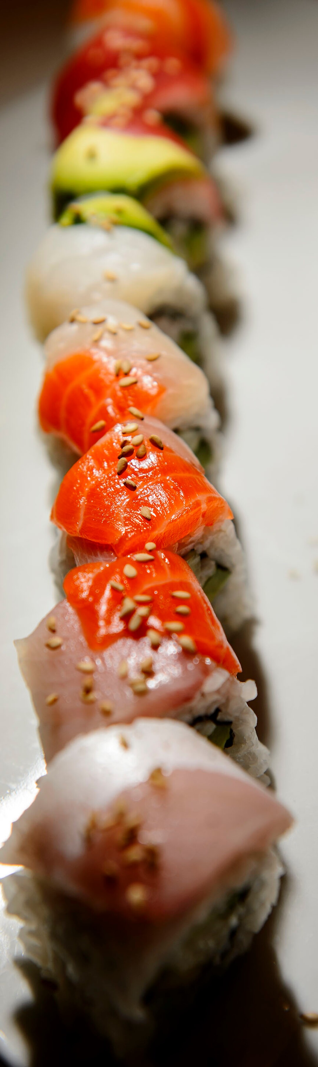 (Steve Griffin  |  The Salt Lake Tribune)  The Rainbow Roll at Soy's Sushi Bar & Grill in Murray.
