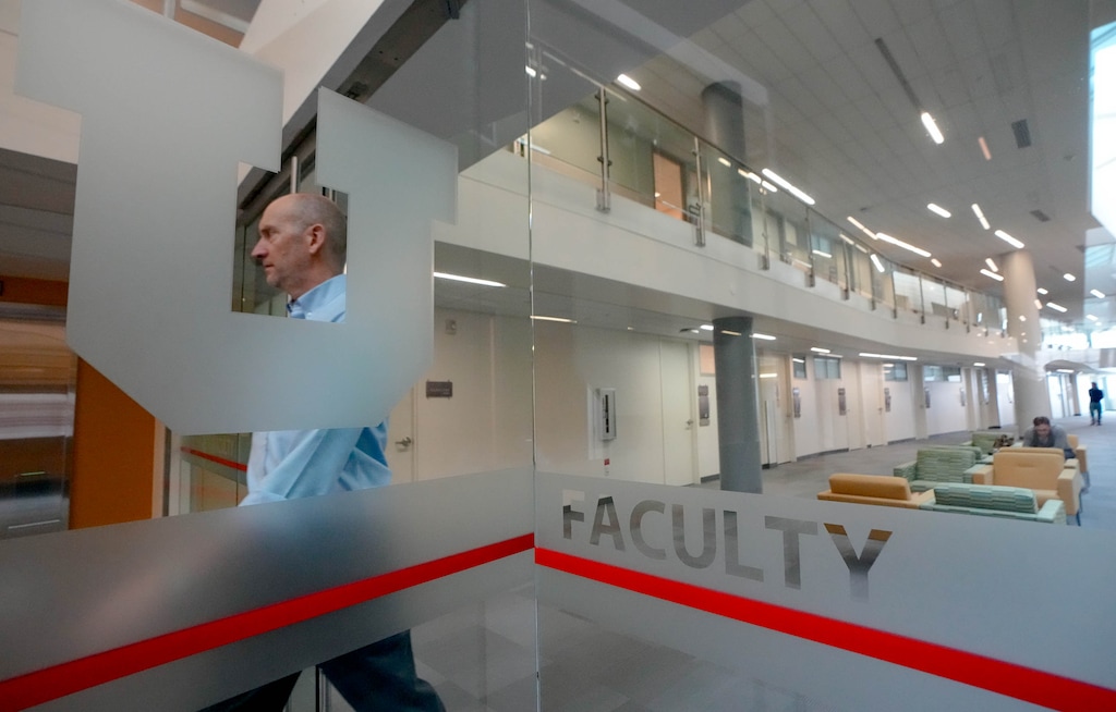 (Francisco Kjolseth  | The Salt Lake Tribune) The Spencer Fox Eccles Business Building on the University of Utah campus, Tuesday, Feb. 4. 2025.