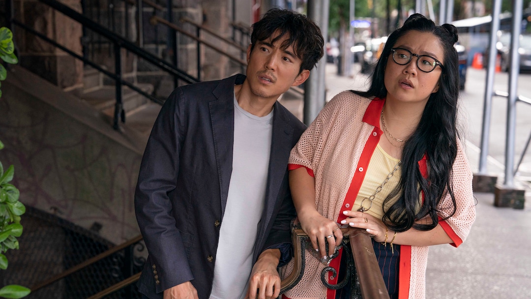(Sundance Institute) Justin H. Min, left, and Sherry Cola co-star in director Randall Park's "Shortcomings," an official selection of the U.S. Dramatic competition at the 2023 Sundance Film Festival.