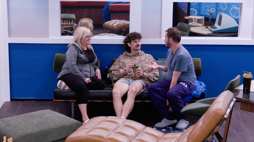 (CBS) Utah's Angela Murray, left, joins contestants Barrett Pfeiffer and Rick Devens on the latest season of "Big Brother."