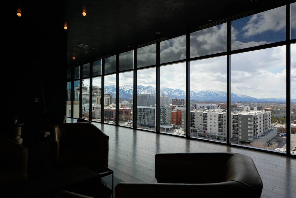 (Francisco Kjolseth | The Salt Lake Tribune) The Van Ryder space is featured in a new residential and hospitality center known as West Quarter, located at 100 South and 300 West in Salt Lake City. It opened Wednesday. It includes 240 luxury apartments in a tower called The Charles and 272 guest rooms spread over two hotels, Le Meridien and Element, along with several restaurants and soon-to-be opened retail outlets at ground level.