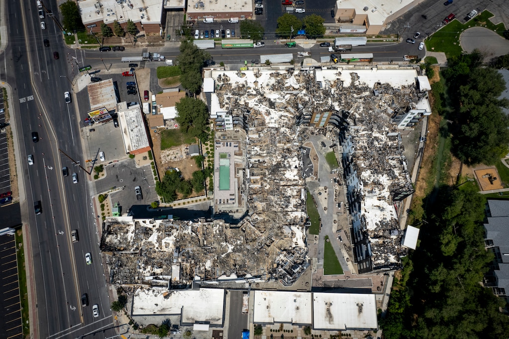 (Rick Egan | The Salt Lake Tribune) The North Union Apartments in Midvale after a destructive fire. Experts offer tips for renters to avoid fires.