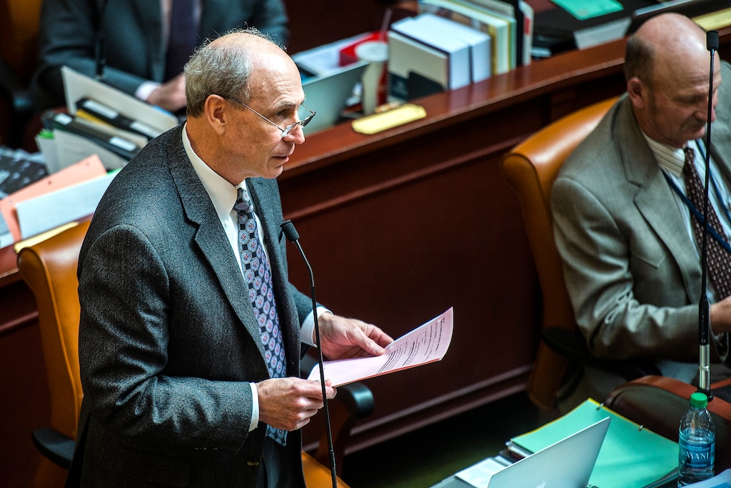 Chris Detrick  |  The Salt Lake Tribune
Rep. Merrill F. Nelson (R-Grantsville), at the Utah State Capitol Wednesday February 15, 2017.