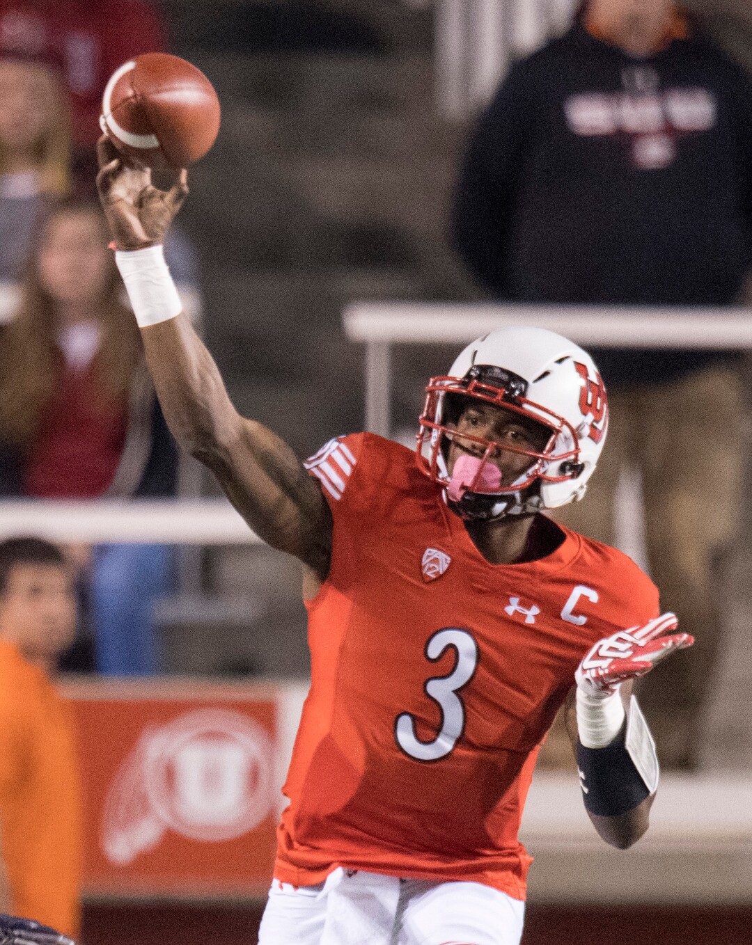 Rick Egan  |  The Salt Lake TribuneUtah quarterback Troy Williams (3) throws the ball for the Utes, in PAC-12 football action, Utah vs. The Arizona Wildcats, at Rice-Eccles Stadium, Saturday, October 8, 2016.