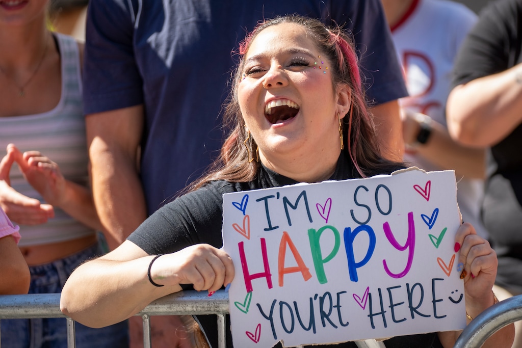 (Rick Egan | The Salt Lake Tribune) McKenna Paz holds a sign at the Pride Parade, on Sunday, June 8, 2025.
