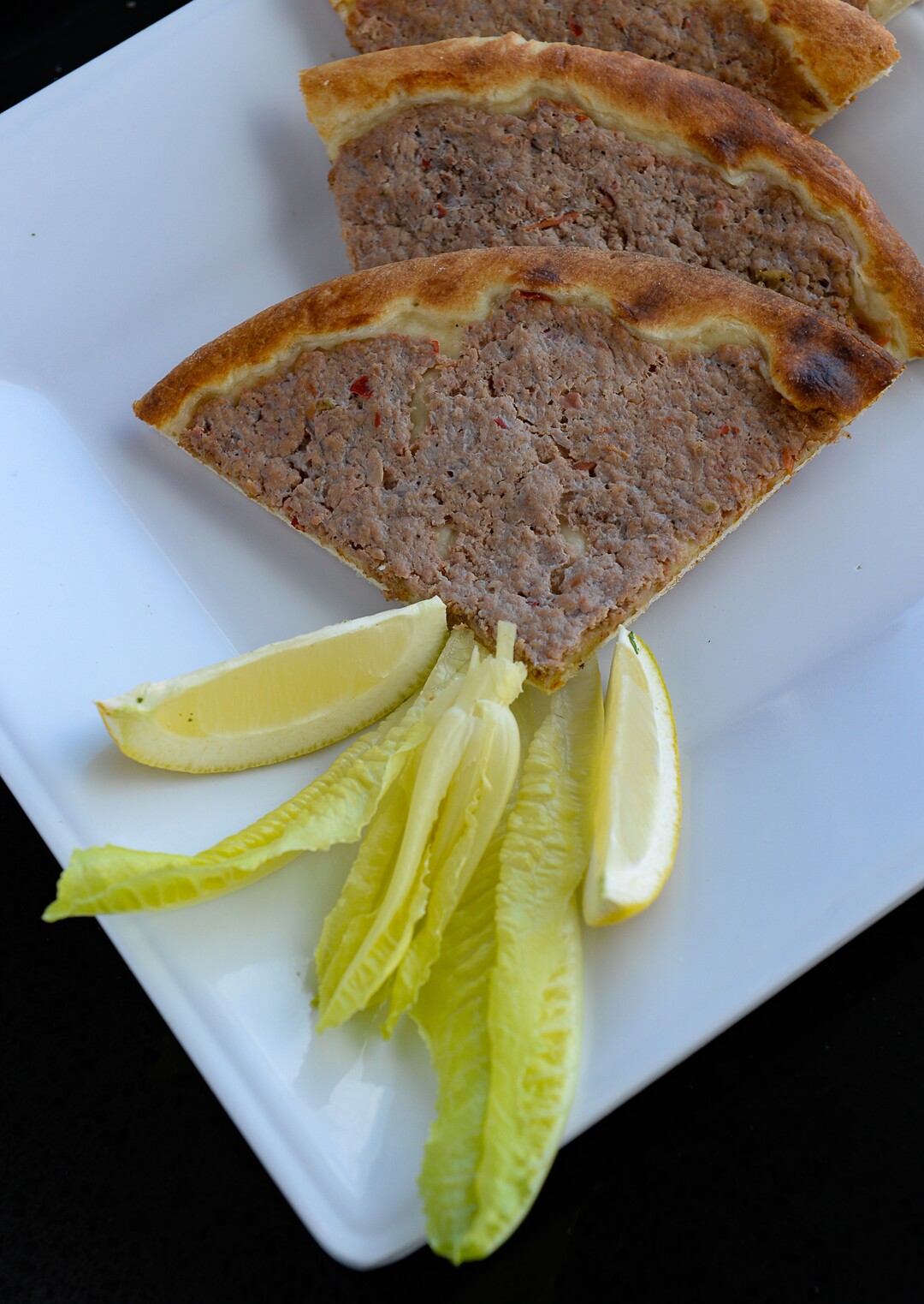 (Francisco Kjolseth  |  The Salt Lake Tribune)  A meat pie at Beirut Cafe in Murray.