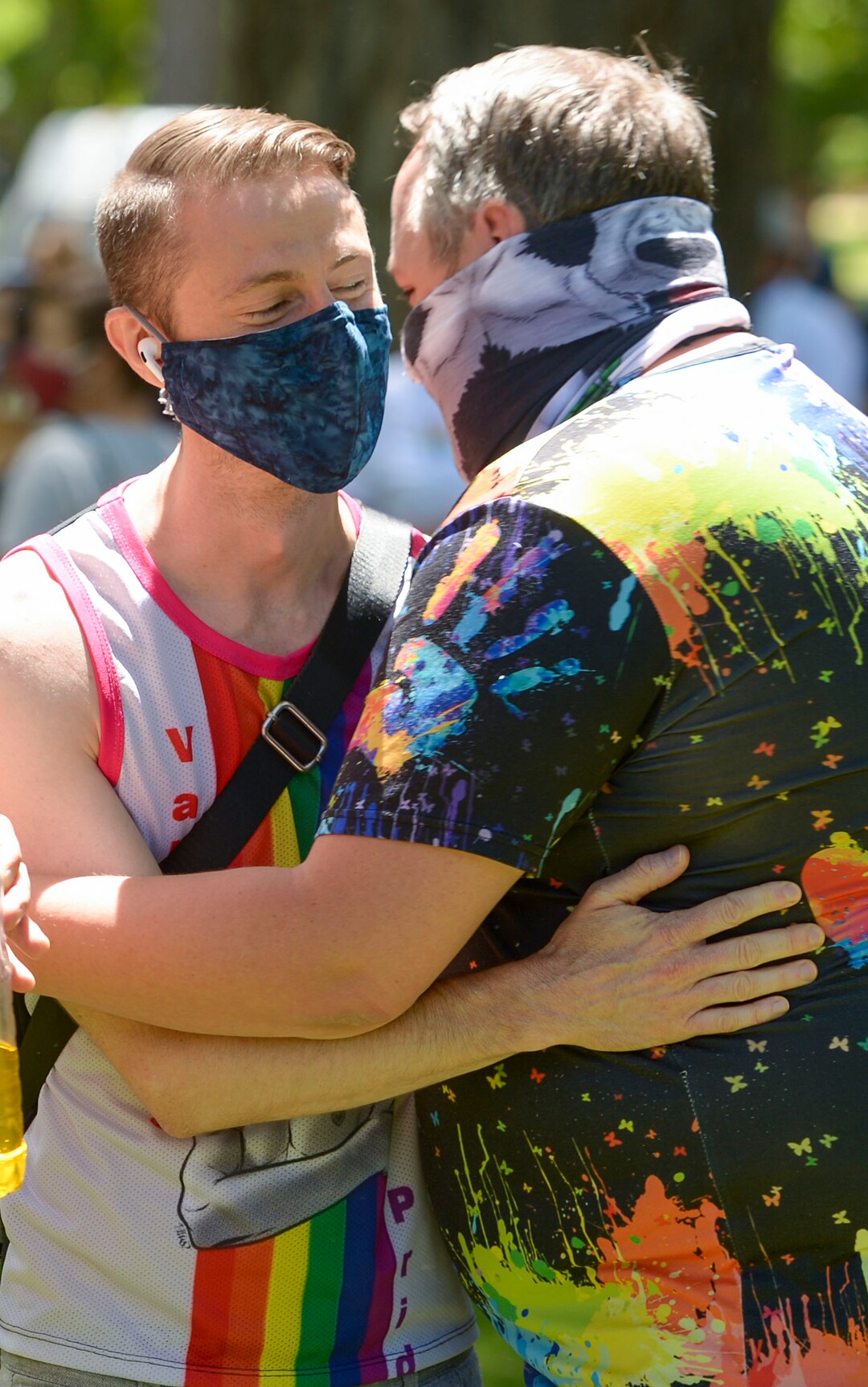 (Leah Hogsten  |  The Salt Lake Tribune) Over 1,000 Pride for Black Lives Matter supporters rallied at Liberty Park, Sunday, June 14, 2020 for over three hours before marching throughout Salt Lake City to join the Las Vidas Negras Importan Rally at Washington Square.