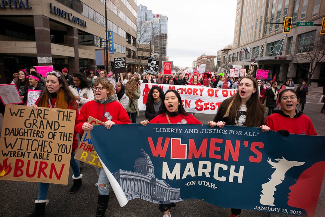 (Trent Nelson | The Salt Lake Tribune)The 2019 Women's March on Utah in Salt Lake City on Saturday Jan. 19, 2019.
