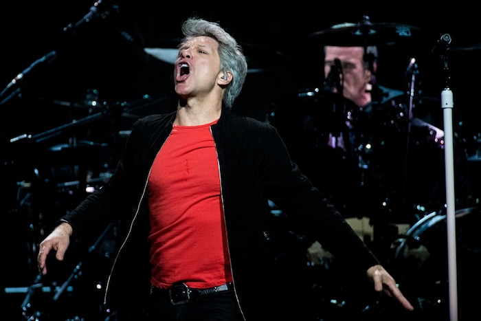 (Chris Detrick | The Salt Lake Tribune) Jon Bon Jovi performs during the 'This House Is Not for Sale' Tour at Vivint Smart Home Arena Friday, March 16, 2018.