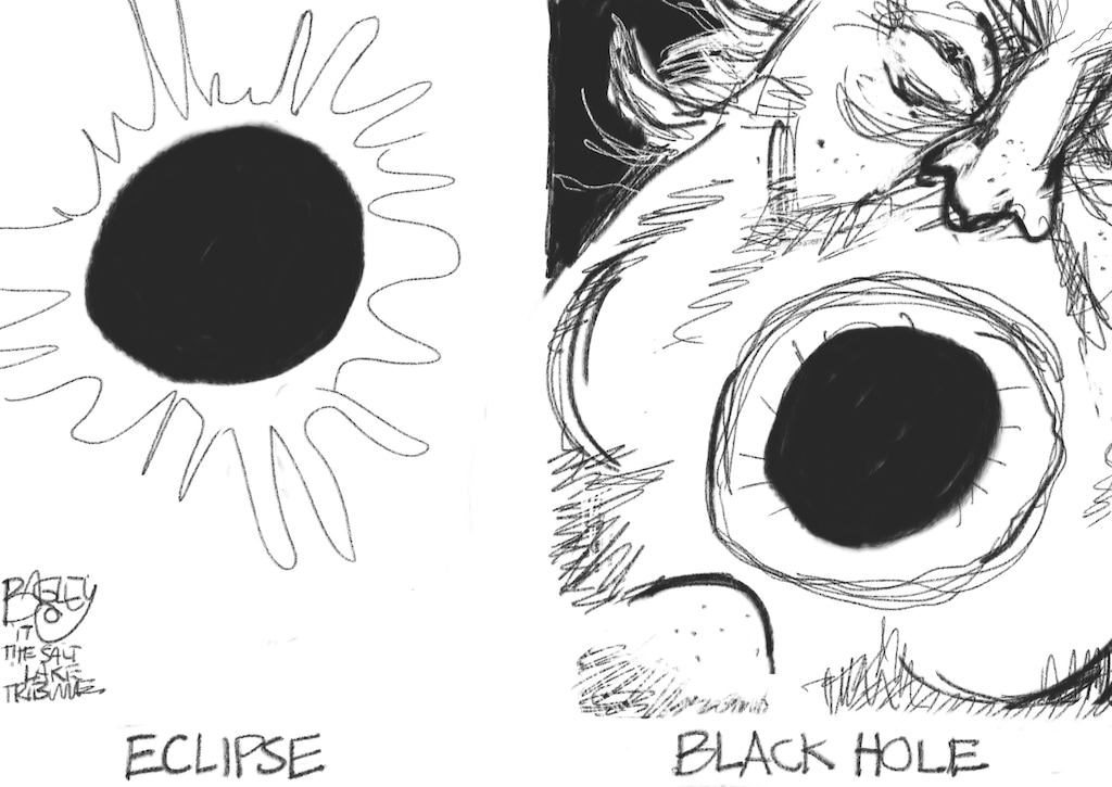 (Pat Bagley | The Salt Lake Tribune) This Pat Bagley cartoon, titled "Know Your Cosmology," appears in The Salt Lake Tribune on Sunday, Aug. 20, 2017.