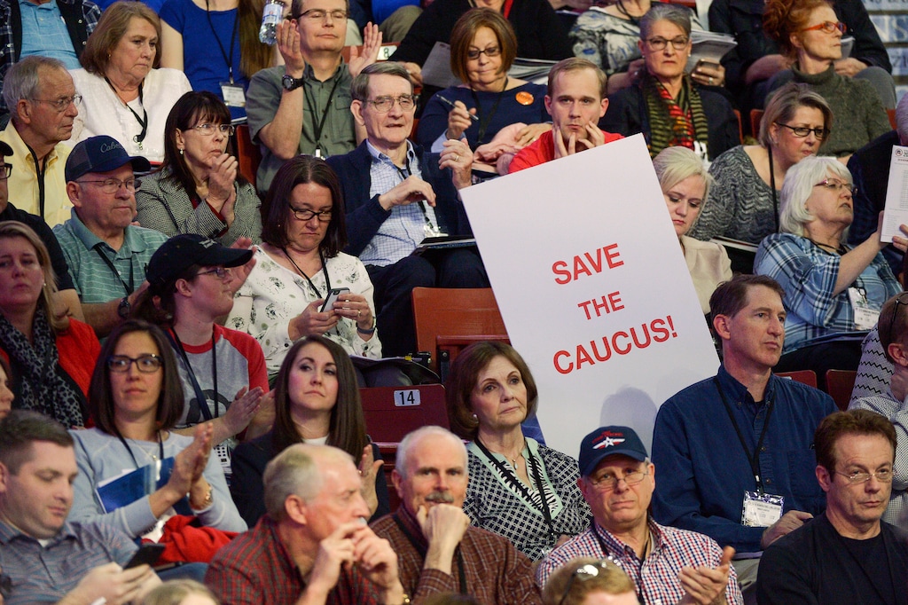 (Leah Hogsten  |  The Salt Lake Tribune) The Utah Republican Nominating Convention Saturday, April 21, 2018 at the Maverik Center. 