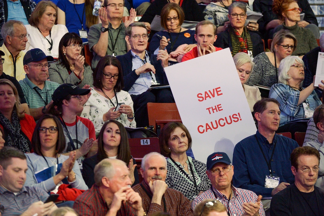 (Leah Hogsten  |  The Salt Lake Tribune) The Utah Republican Nominating Convention Saturday, April 21, 2018 at the Maverik Center. 