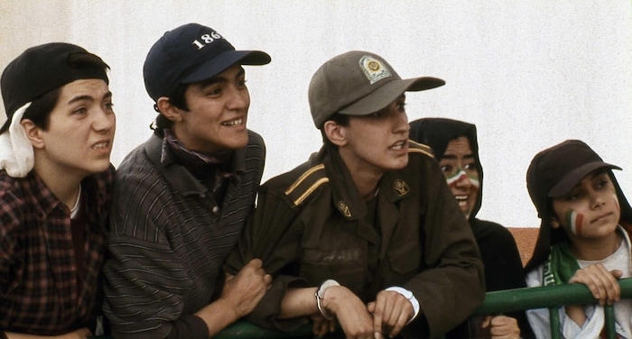 (Photo courtesy Sony Pictures Classics) Young Iranian women are arrested for trying to sneak into a soccer game - where women are prohibited - in director Jafar Panahi's 2006 satire "Offside."