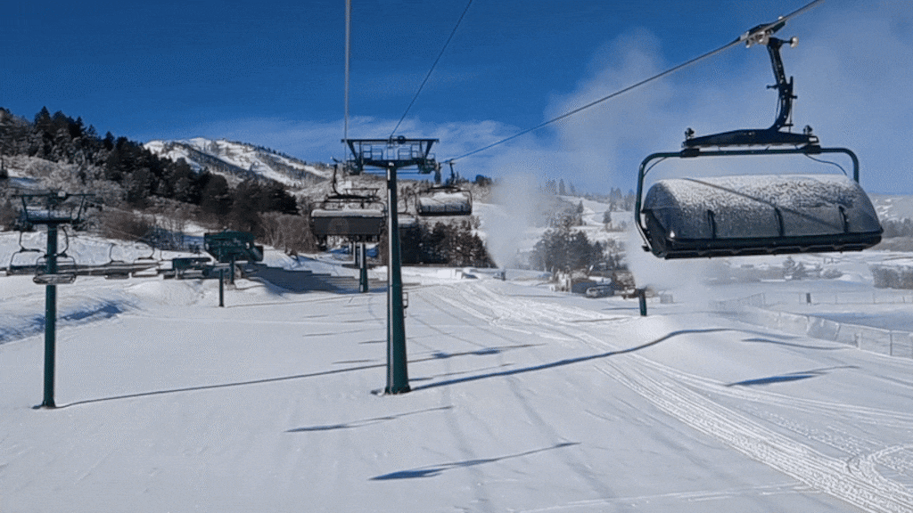(Julie Jag  | The Salt Lake Tribune) Skiers ride Deer Valley Resort's new Keetley Express lift onto Keetley Point on Tuesday, Dec. 31, 2024.
