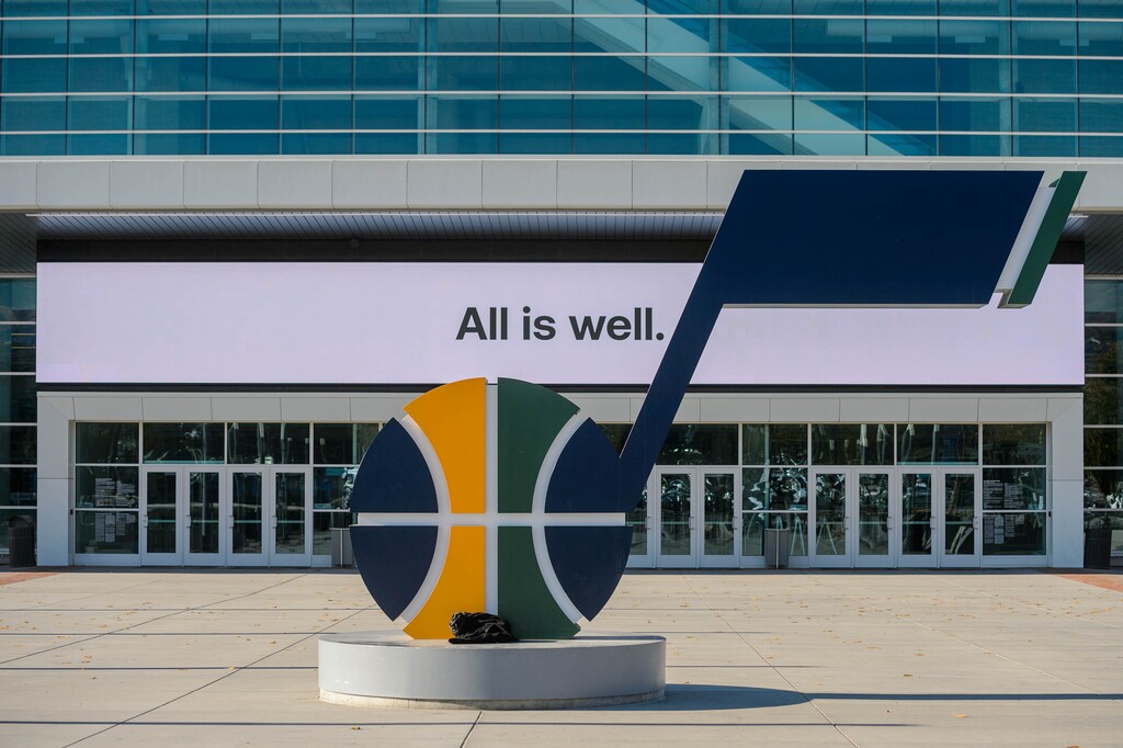 (Trent Nelson | The Salt Lake Tribune) Vivint Smart Home Arena in Salt Lake City on Wednesday, Oct. 28, 2020. The Miller family have agreed to sell the Utah Jazz to Qualtrics founder Ryan Smith.