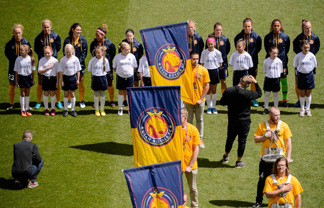 (Trent Nelson | The Salt Lake Tribune)  Utah Royals FC hosts the Chicago Red Stars, at Rio Tinto Stadium in Sandy, Saturday April 14, 2018.