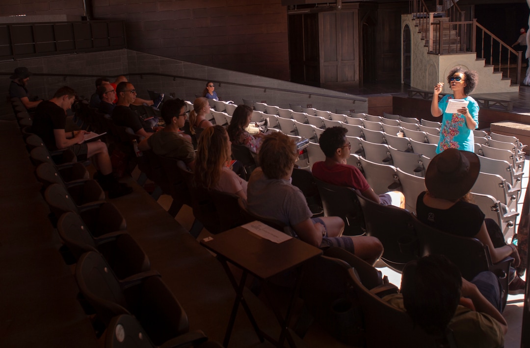(Rick Egan  |  The Salt Lake Tribune)   Actors rehearse for Twelfth Night, at the Shakespeare Festival in Cedar City, Wednesday, June 19, 2019.