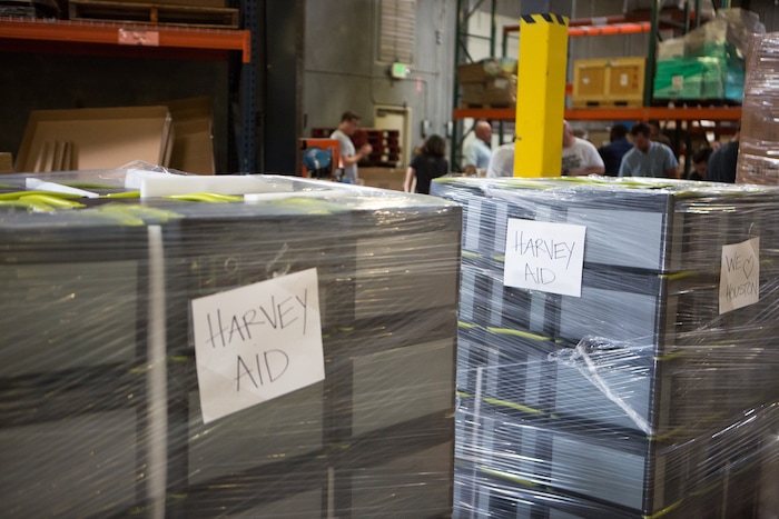 (Courtesy | Lisa Janssen) Bluffdale solar products company Goal Zero sent over $1 million worth of products to Houston for Hurricane Harvey relief.