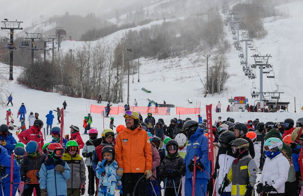 (Francisco Kjolseth | The Salt Lake Tribune) Long lines form at the First Time lift at Park City Mountain Resort on Saturday, Jan. 4, 2025, during an ongoing strike by ski patrollers with Vail Resorts. Experts agree that the holiday disruptions and accompanying headaches for skiers likely won't affect Vail Resorts longterm.